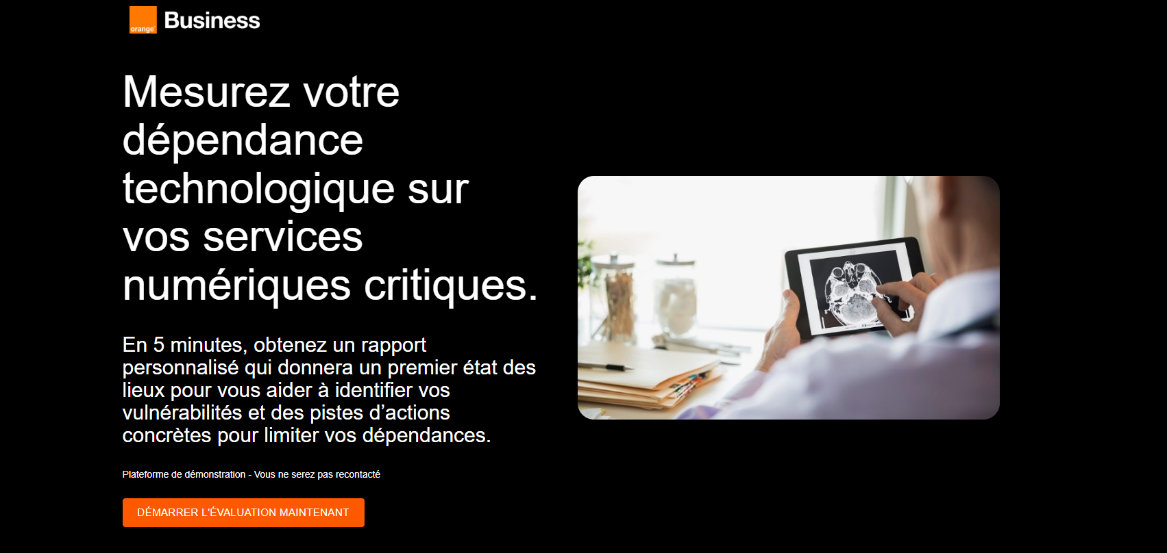 Diagnostic confiance numérique Orange Business