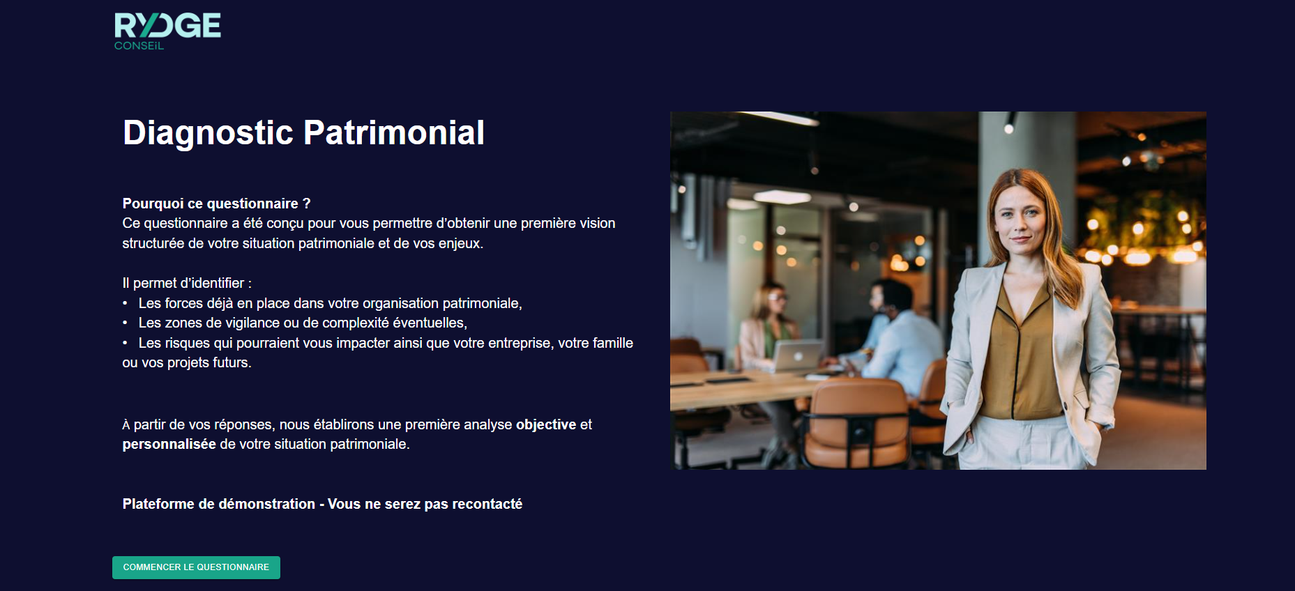 Diagnostic patrimonial personnalisé Rydge