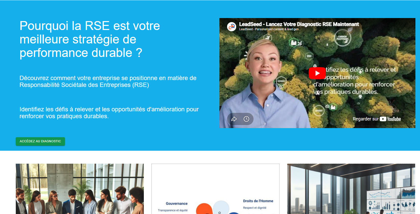 Pré-diagnostic RSE stratégie cabinets conseil LeadSeed